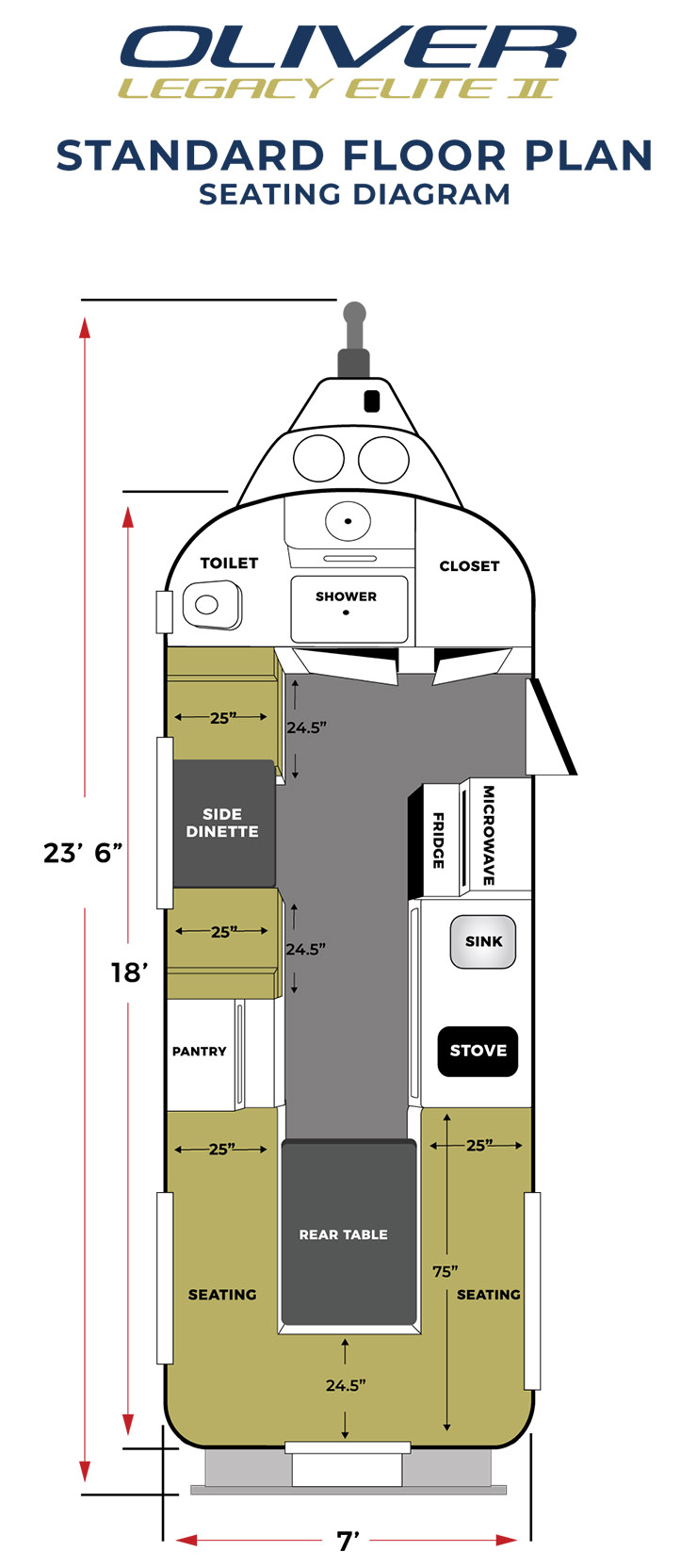 Floor Plans Legacy Elite Ii Oliver Travel Trailers